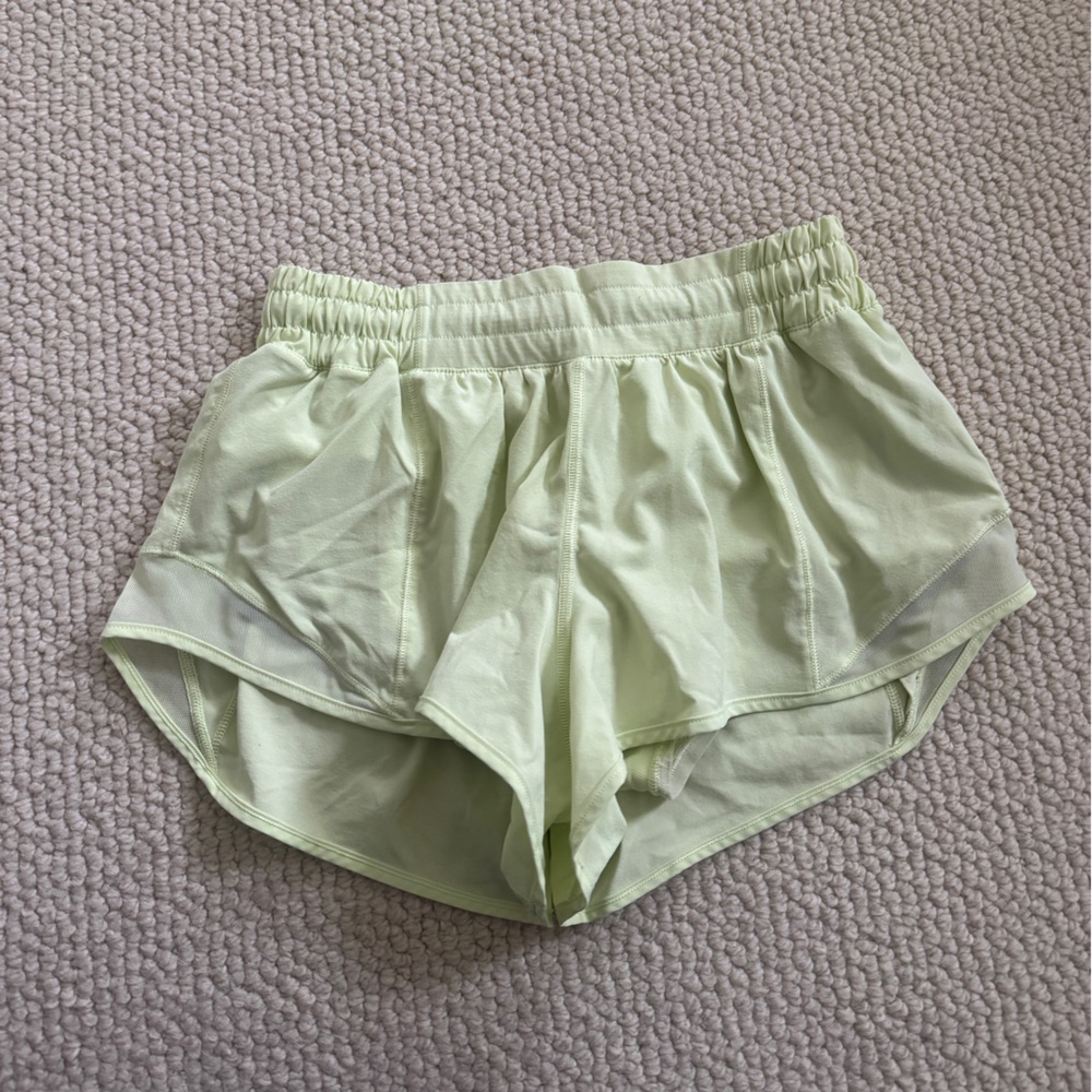 lululemon athletica Light Lime Athletic Shorts